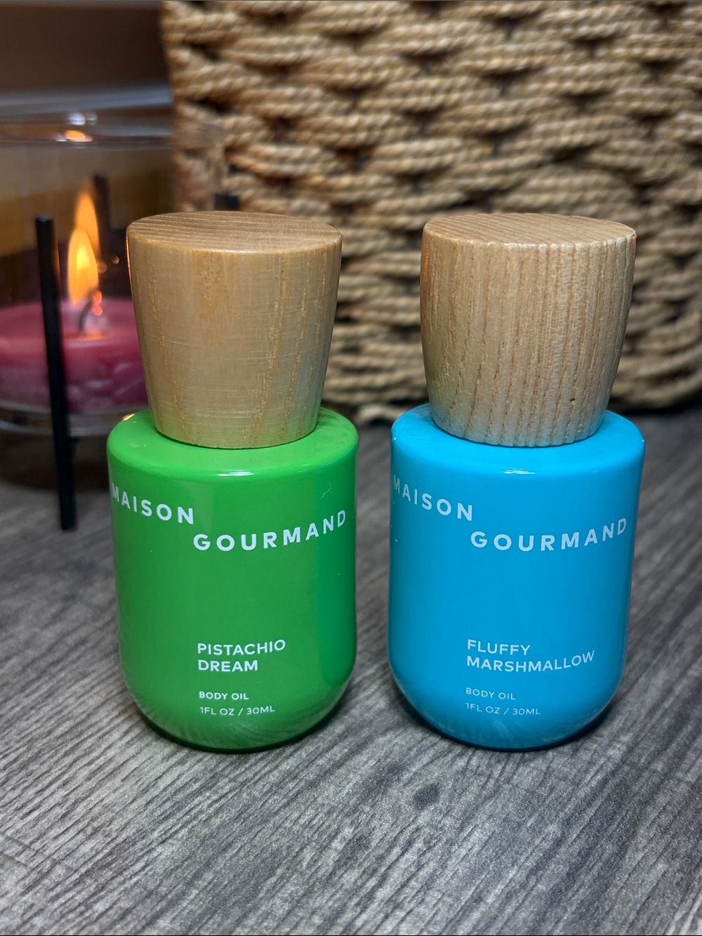 🍄5 for $35🍄 Maison Gourmand Pistachio Dream & Fluffy Marshmallow Body Oils